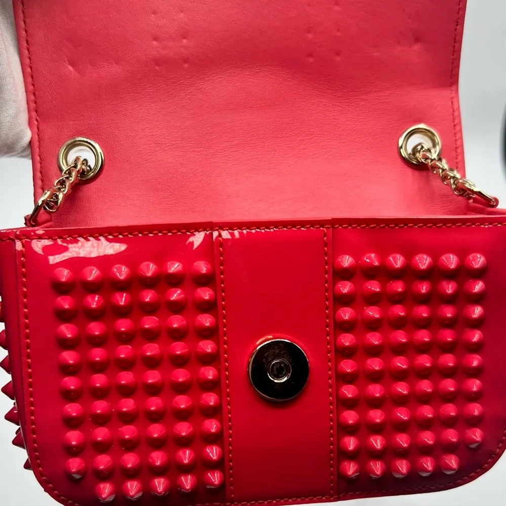 Christian Louboutin Mini Sweet Charity Crossbody Bag with Studded Spikes - EUC - Picture 13 of 15